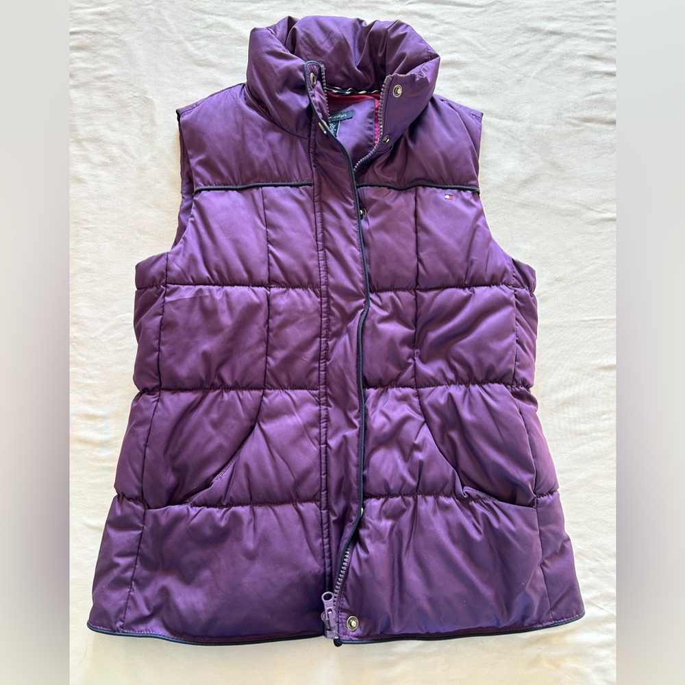 Tommy Hilfiger Women's Purple Puffer Vest